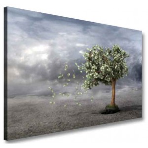 Obraz na płótnie drzewo las abstrakcja wzór OBR14